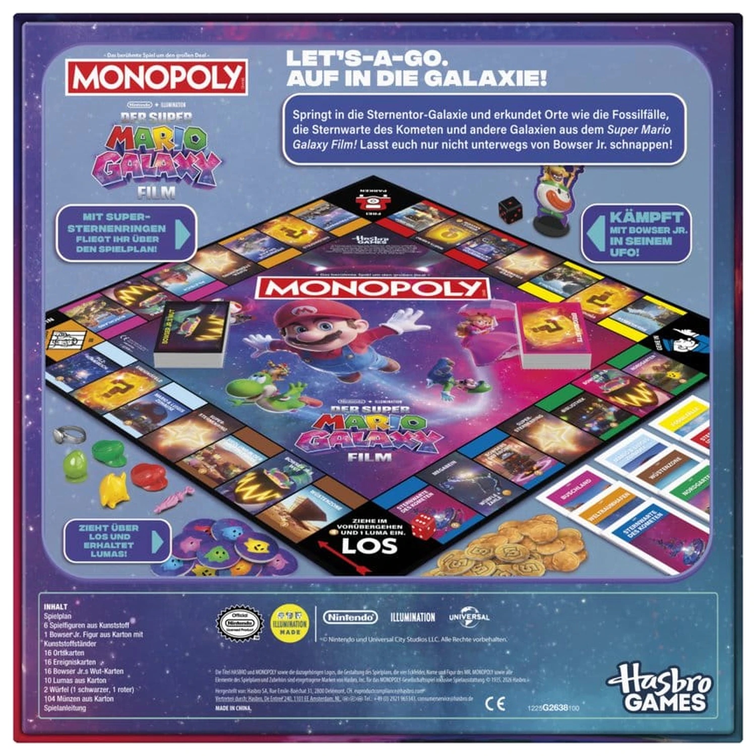 The Super Mario Galaxy Movie Monopoly Desková hra *Německá verze* fotografii produktu