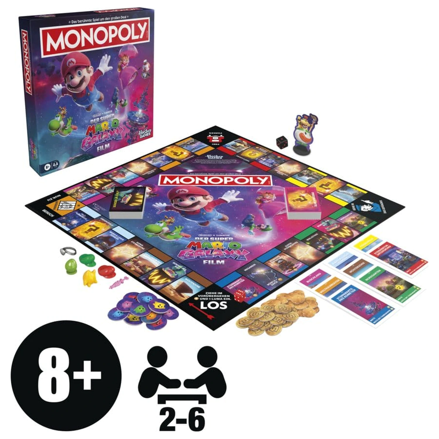 The Super Mario Galaxy Movie Monopoly Desková hra *Německá verze* fotografii produktu
