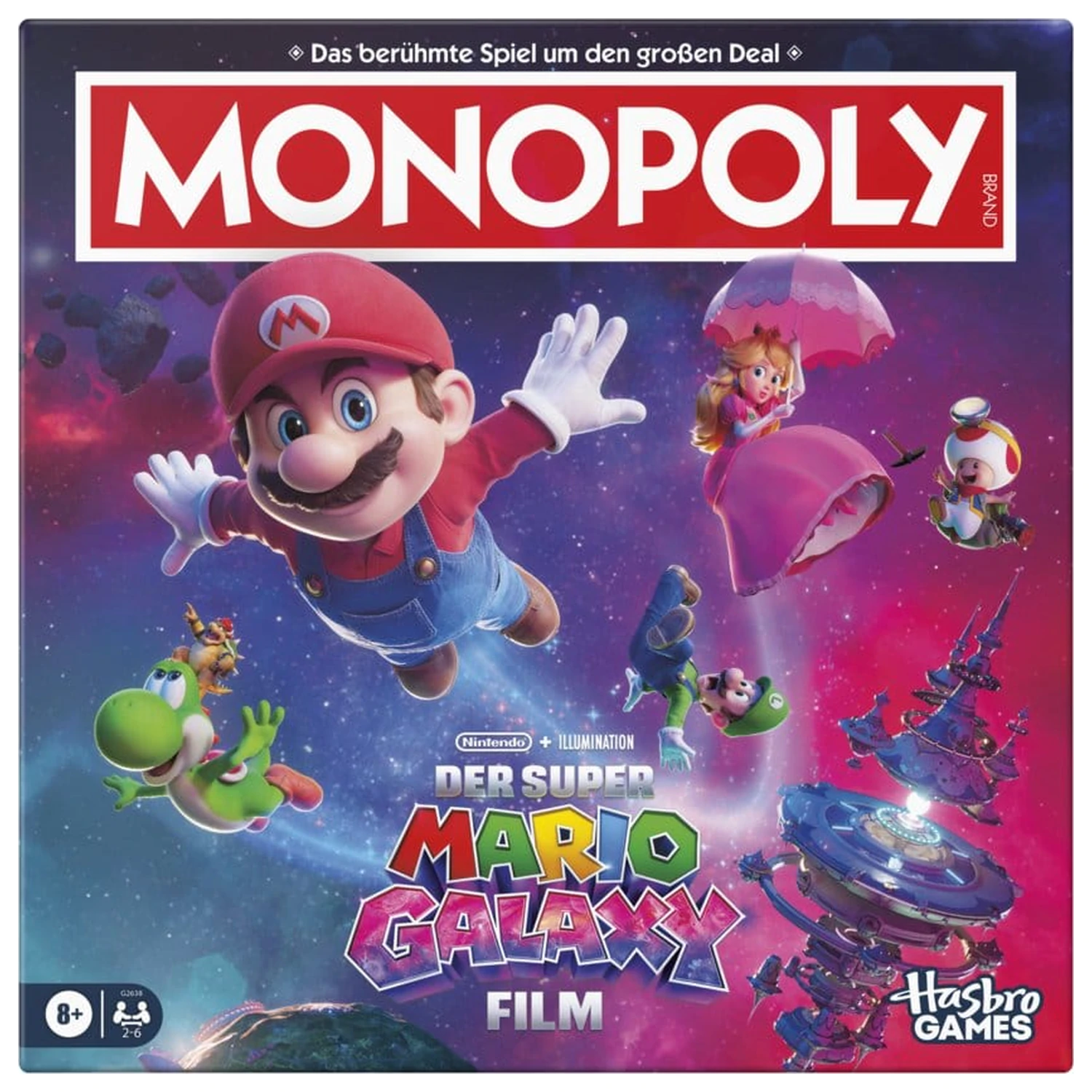 The Super Mario Galaxy Movie Monopoly Desková hra *Německá verze* fotografii produktu