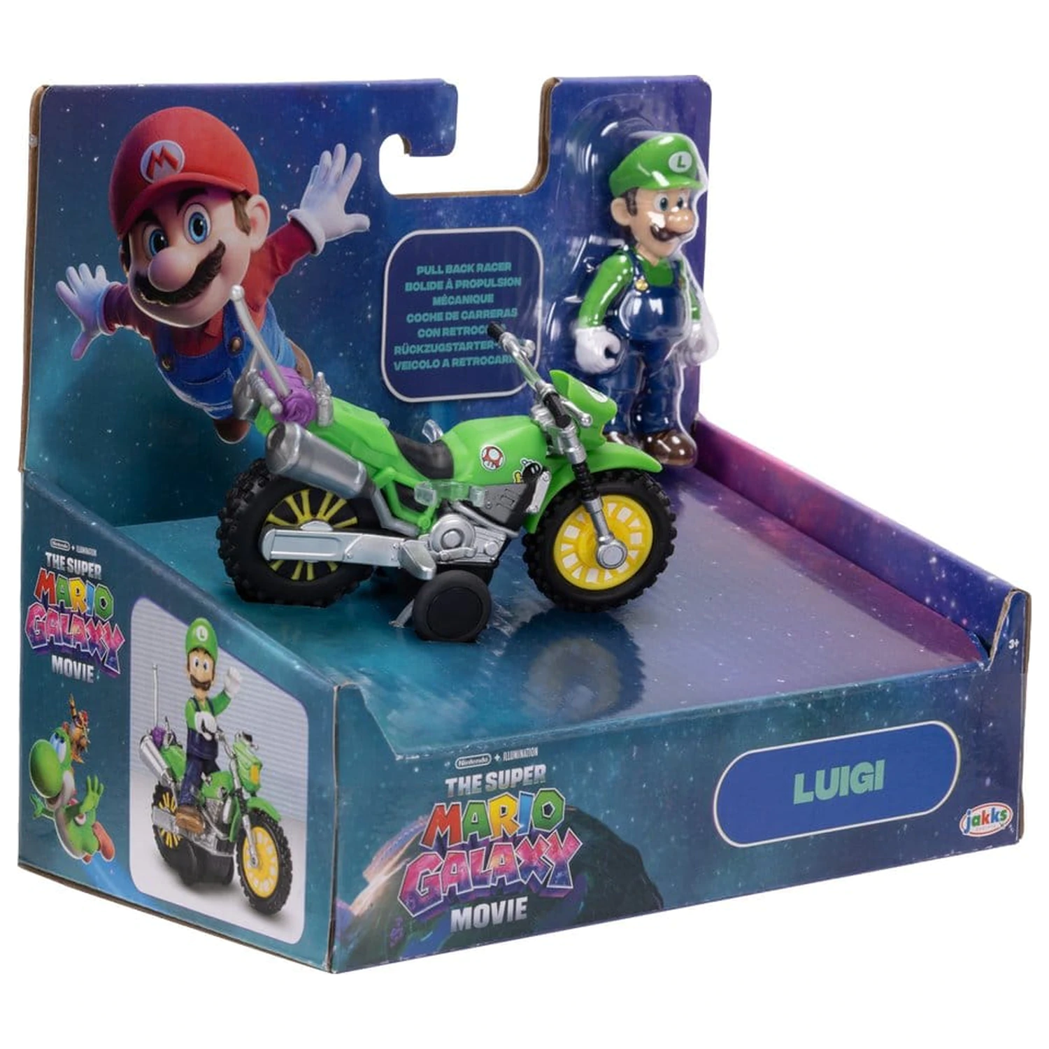 Super Mario figurka a motocykl hračka - Luigi fotografii produktu