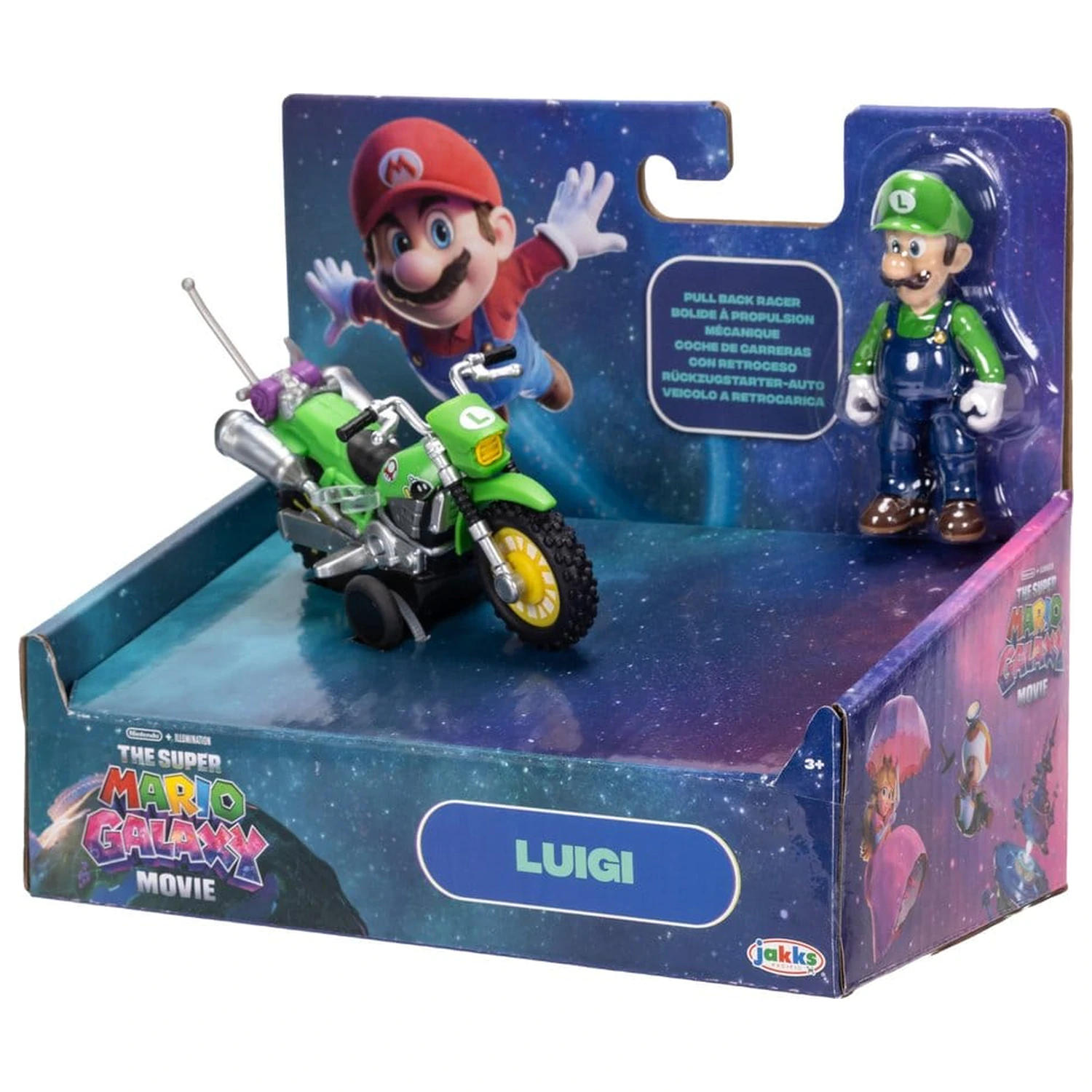 Super Mario figurka a motocykl hračka - Luigi fotografii produktu