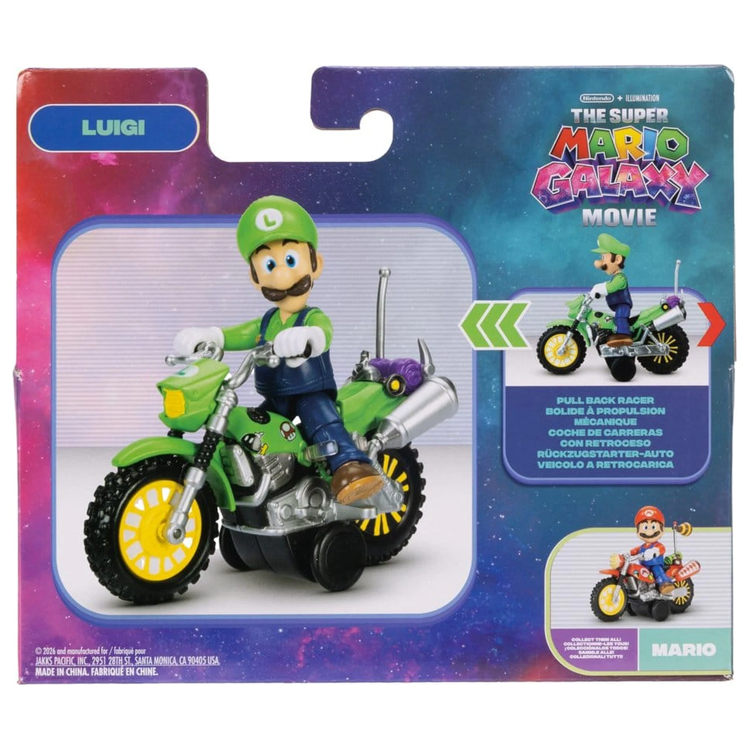 Super Mario figurka a motocykl hračka - Luigi fotografii produktu