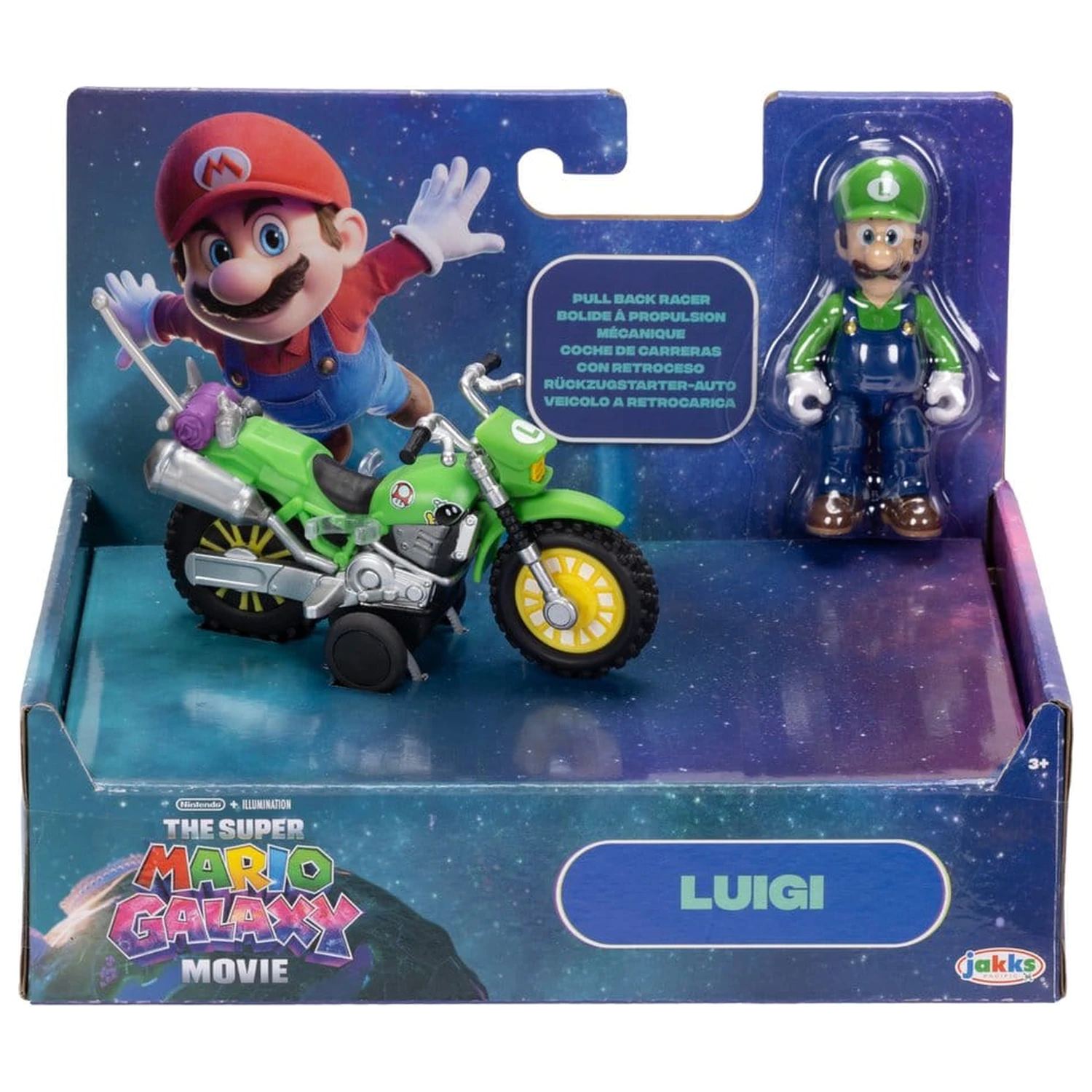 Super Mario figurka a motocykl hračka - Luigi fotografii produktu