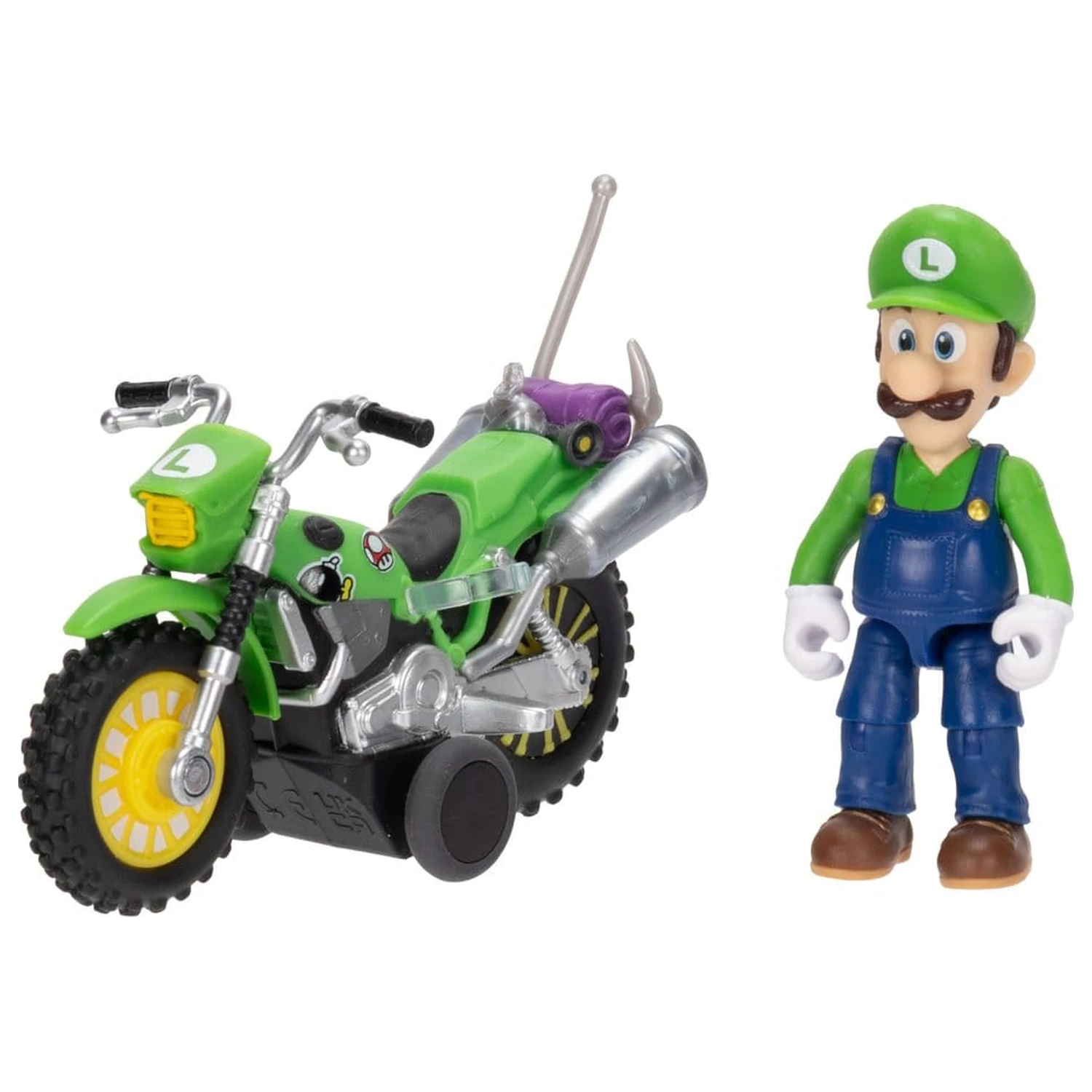 Super Mario figurka a motocykl hračka - Luigi fotografii produktu