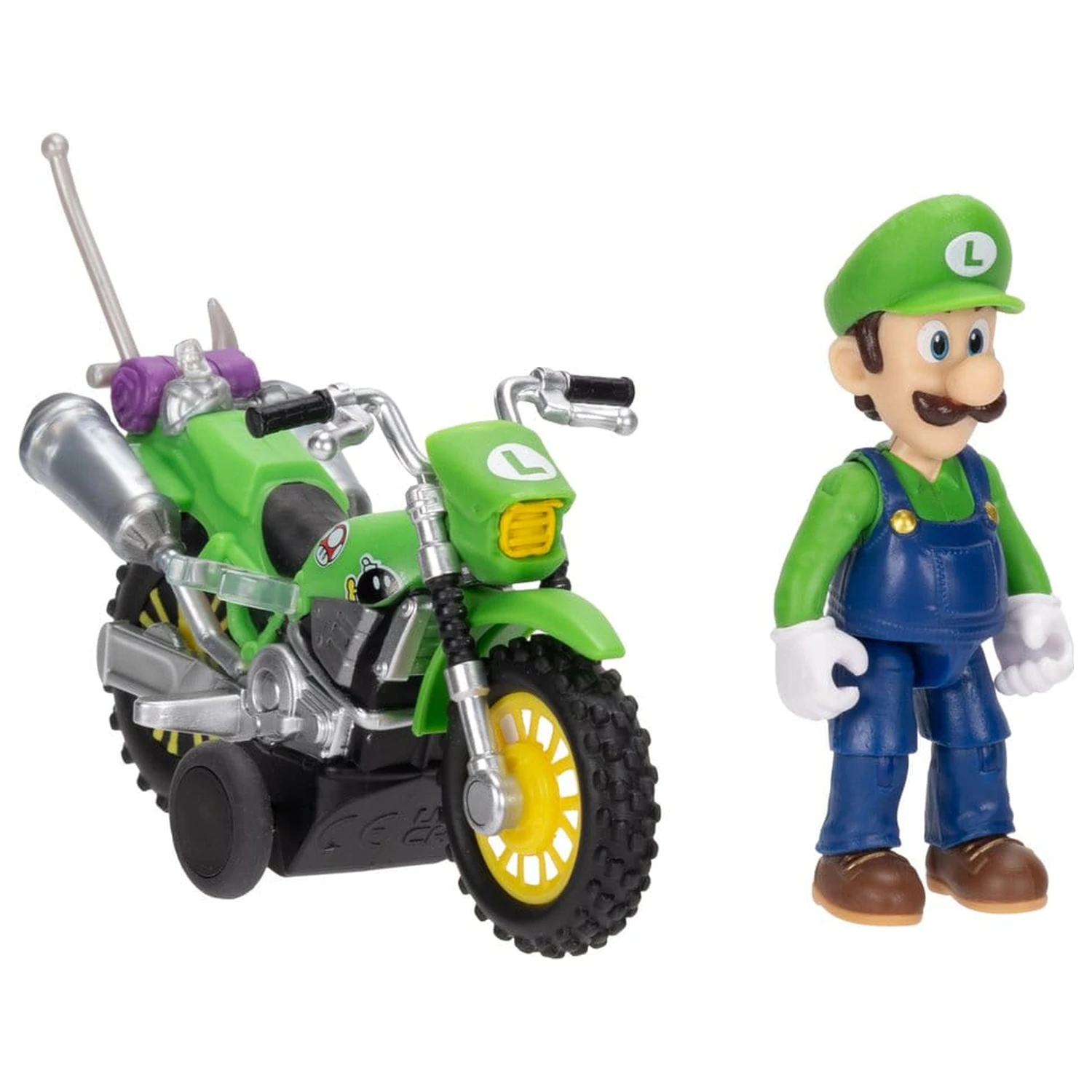 Super Mario figurka a motocykl hračka - Luigi fotografii produktu