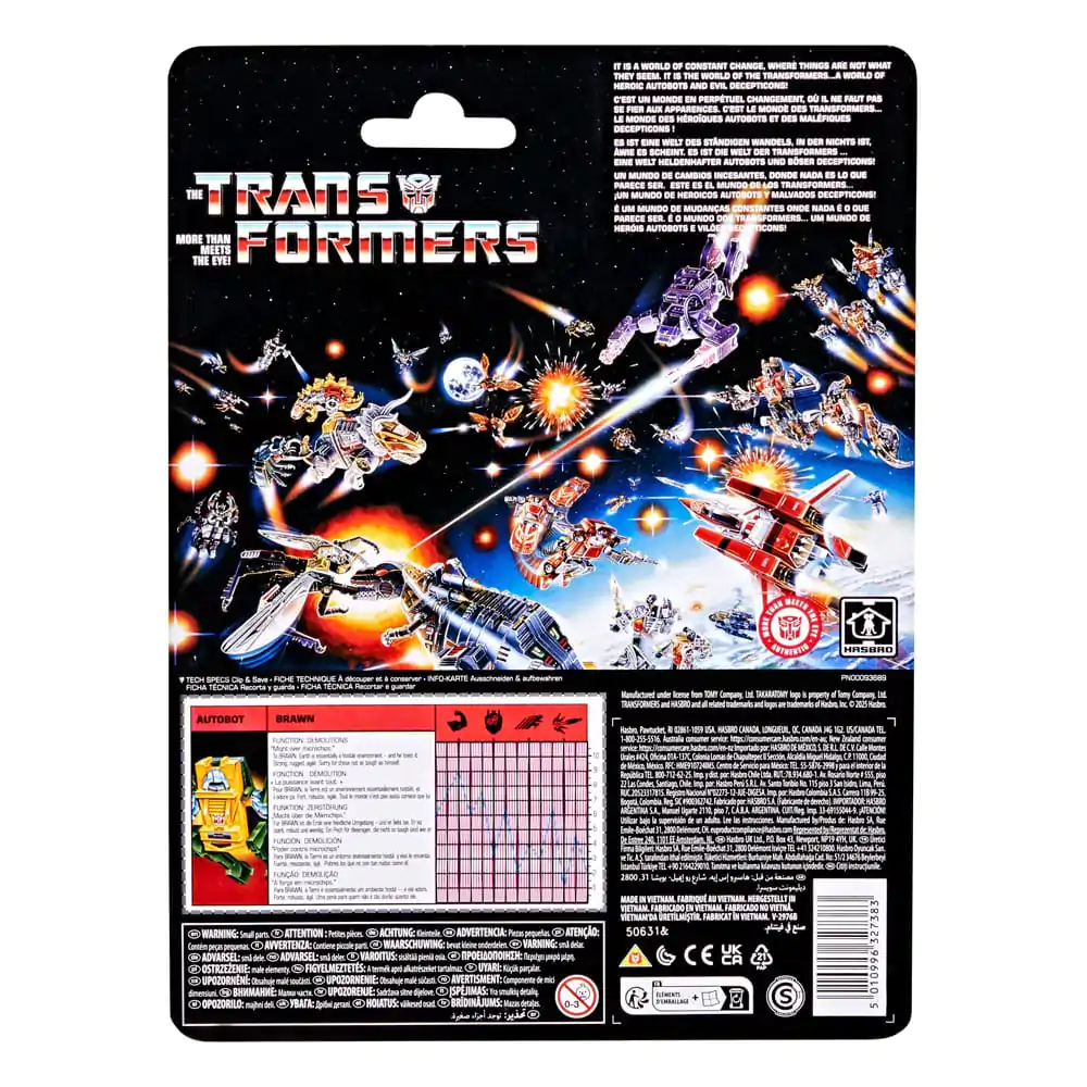 The Transformers Retro G1 akční figurka Autobot Brawn 13 cm fotografii produktu