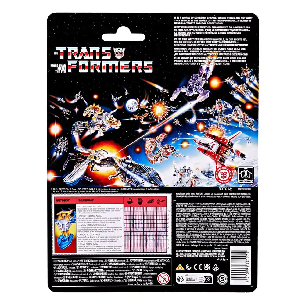 The Transformers Retro G1 Akční figurka Autobot Seaspray 13 cm fotografii produktu