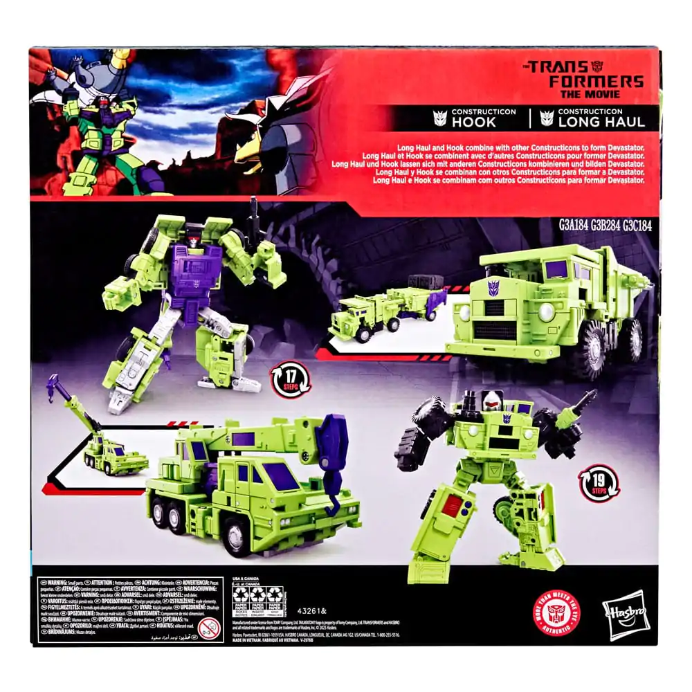 The Transformers: The Movie akční figurka 2-Pack Constructicon Hook & Constructicon Long Haul 16 cm fotografii produktu
