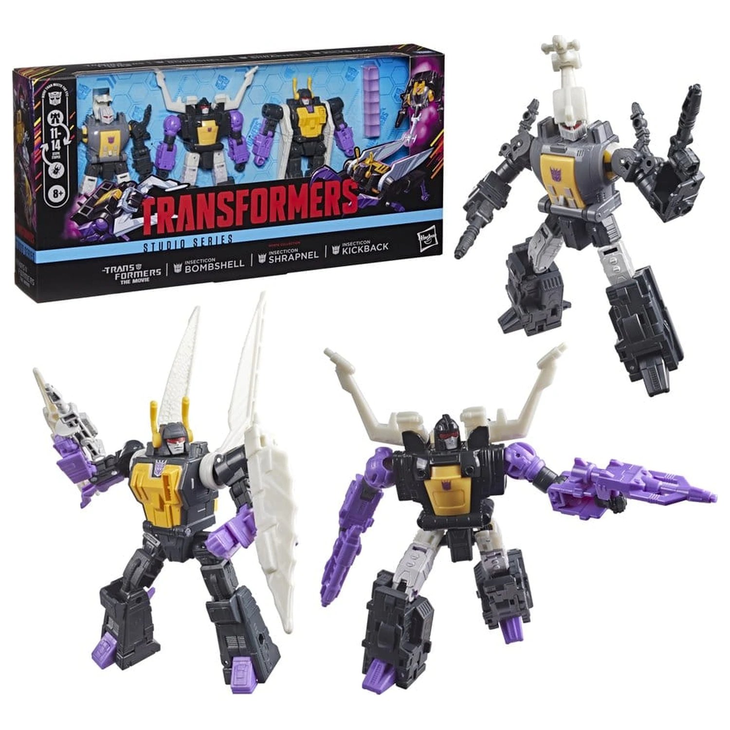 The Transformers: The Movie Studio Series Deluxe Class Akční figurka balení 3 kusů Insecticon Bombshell, Shrapnel & Kickback 14 cm fotografii produktu