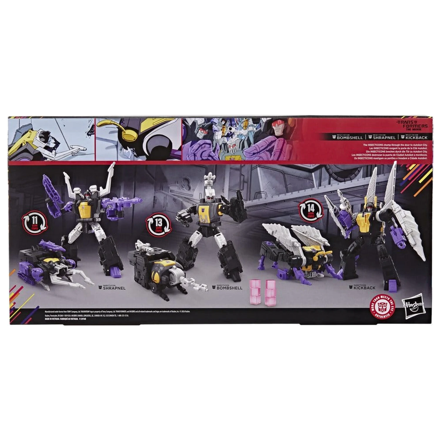 The Transformers: The Movie Studio Series Deluxe Class Akční figurka balení 3 kusů Insecticon Bombshell, Shrapnel & Kickback 14 cm fotografii produktu