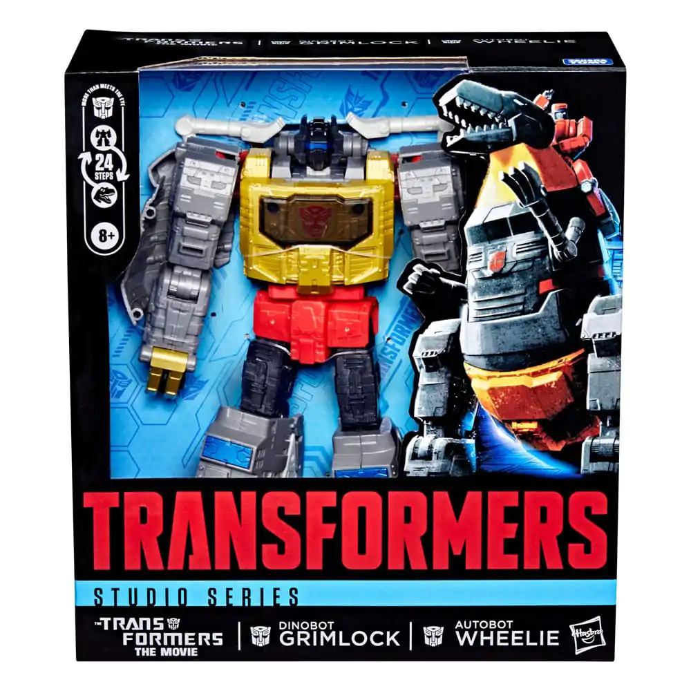 The Transformers: The Movie Studio Series Leader Class Akční figurka Dinobot Grimlock & Autobot Wheelie 22 cm fotografii produktu