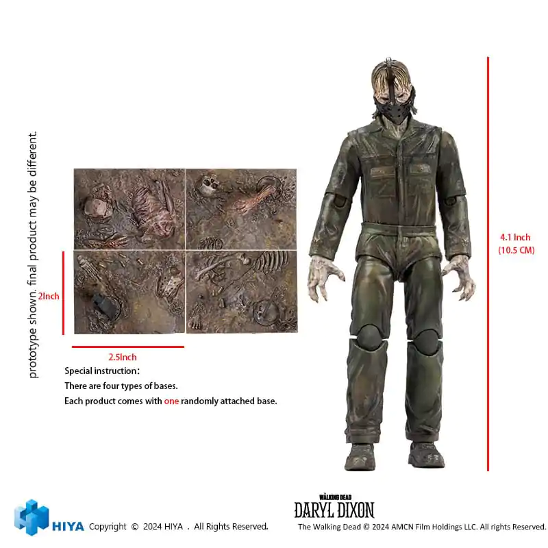 The Walking Dead Exquisite Mini Akční figurka 1/18 Daryl Dixon Dark Eyes Walker 11 cm fotografii produktu