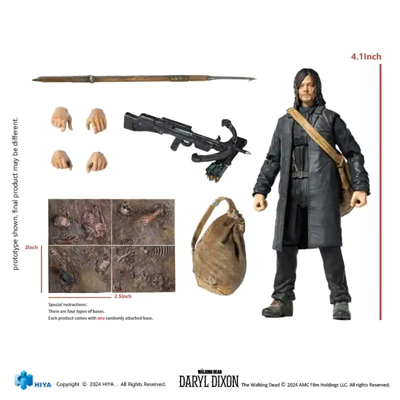 The Walking Dead Exquisite Mini akční figurka 1/18 Daryl 11 cm fotografii produktu