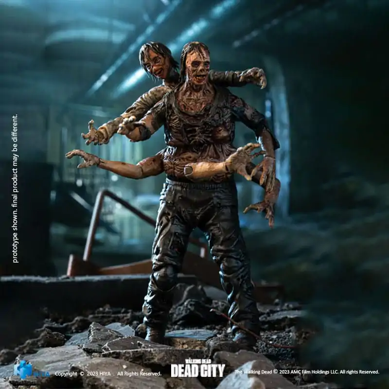 The Walking Dead Exquisite Mini akční figurka 1/18 Dead City Walker King 11 cm fotografii produktu