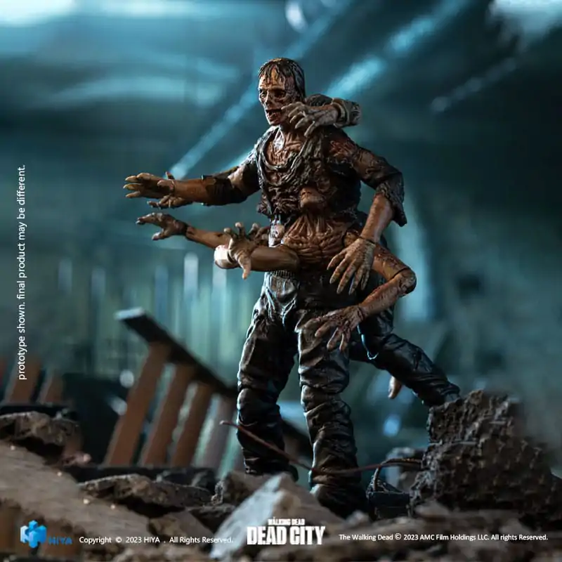 The Walking Dead Exquisite Mini akční figurka 1/18 Dead City Walker King 11 cm fotografii produktu