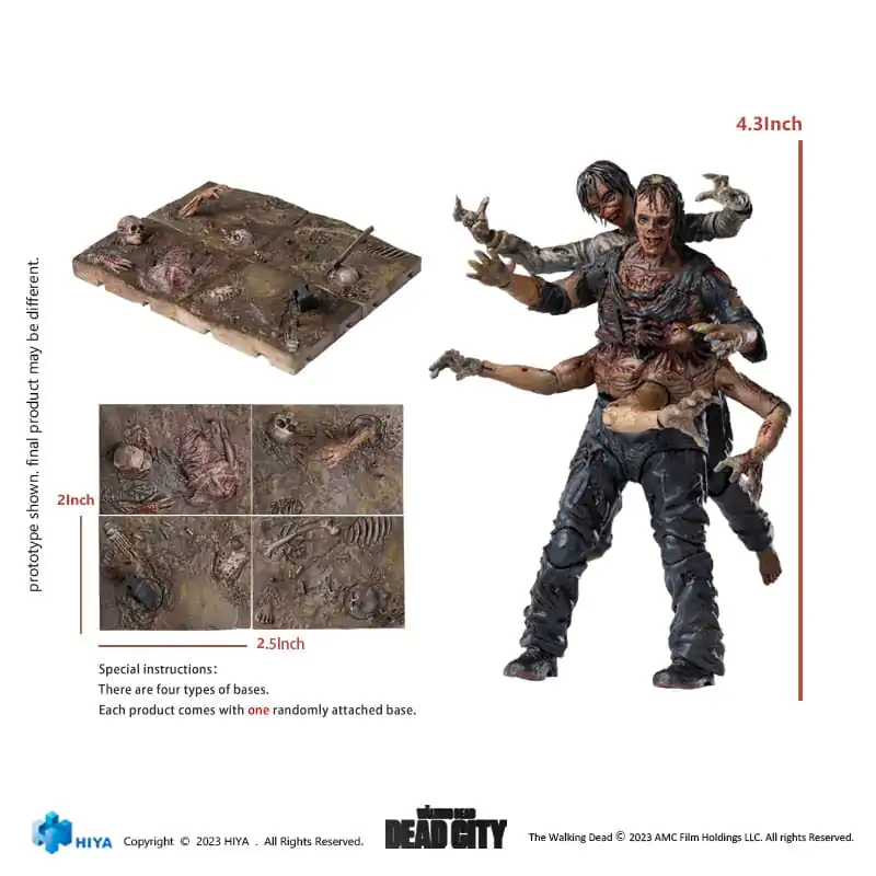 The Walking Dead Exquisite Mini akční figurka 1/18 Dead City Walker King 11 cm fotografii produktu