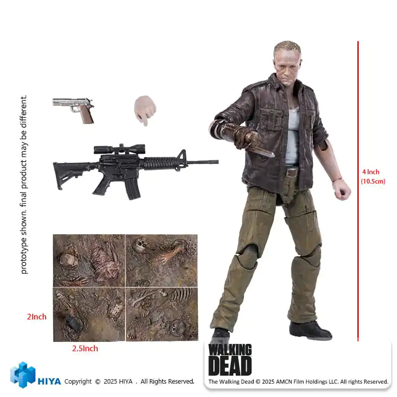 The Walking Dead Exquisite Mini akční figurka 1/18 Merle 11 cm fotografii produktu