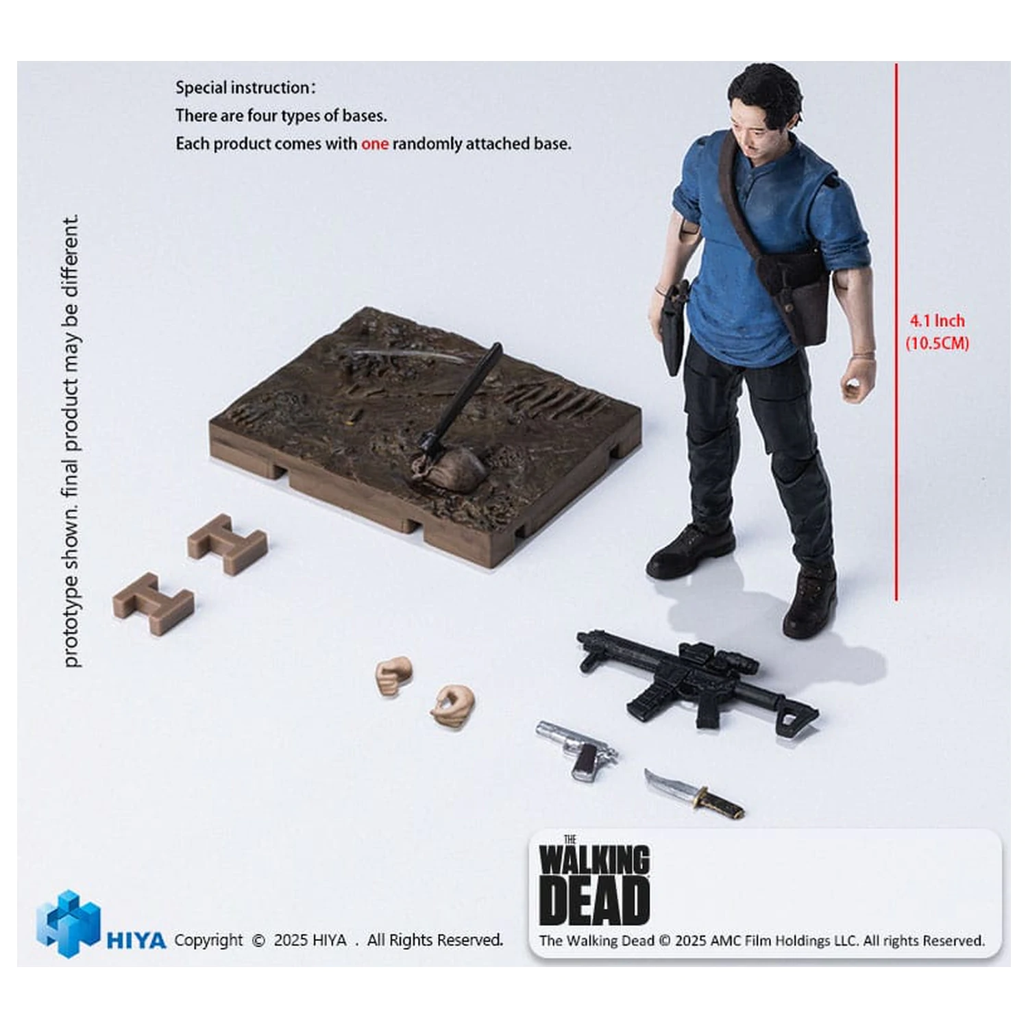 The Walking Dead Exquisite Mini Series akční figurka 1/18 Glenn 11 cm fotografii produktu