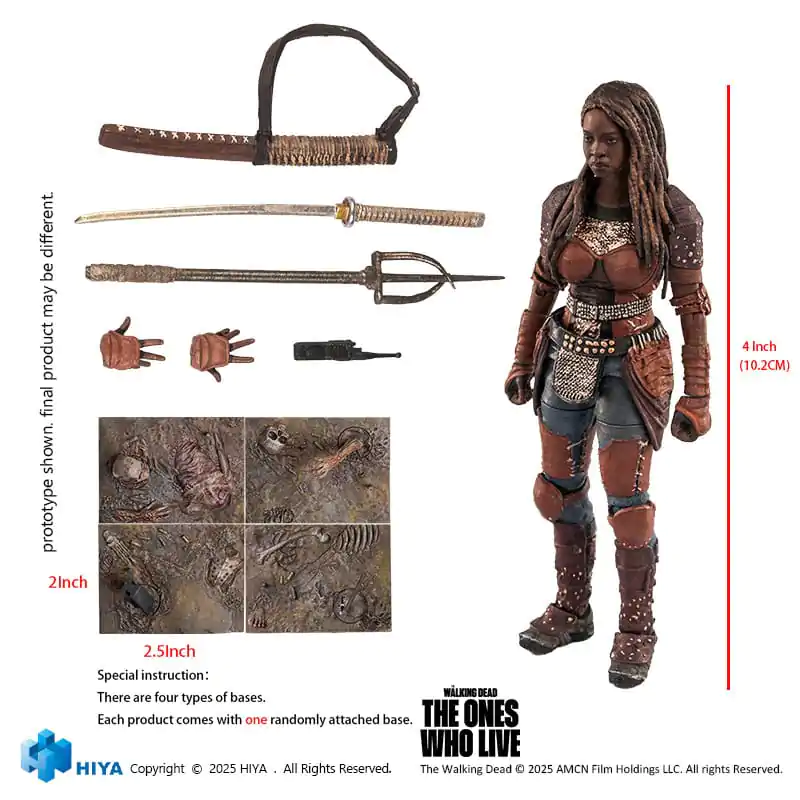 The Walking Dead: The Ones Who Lived Exquisite Mini akční figurka 1/18 Michonne 10 cm fotografii produktu