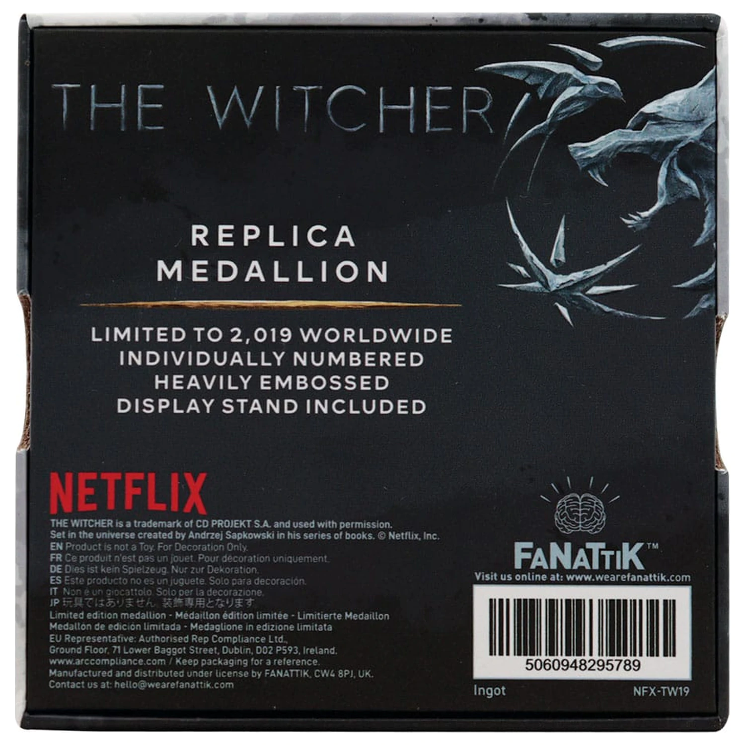 The Witcher Replika 1/1 Náhrdelník Geraltův Medailon fotografii produktu