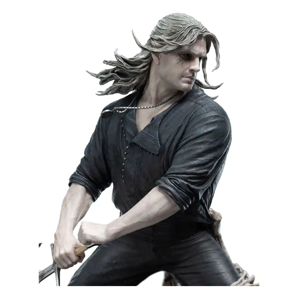 The Witcher Socha 1/4 Geralt Bílý Vlk 51 cm fotografii produktu