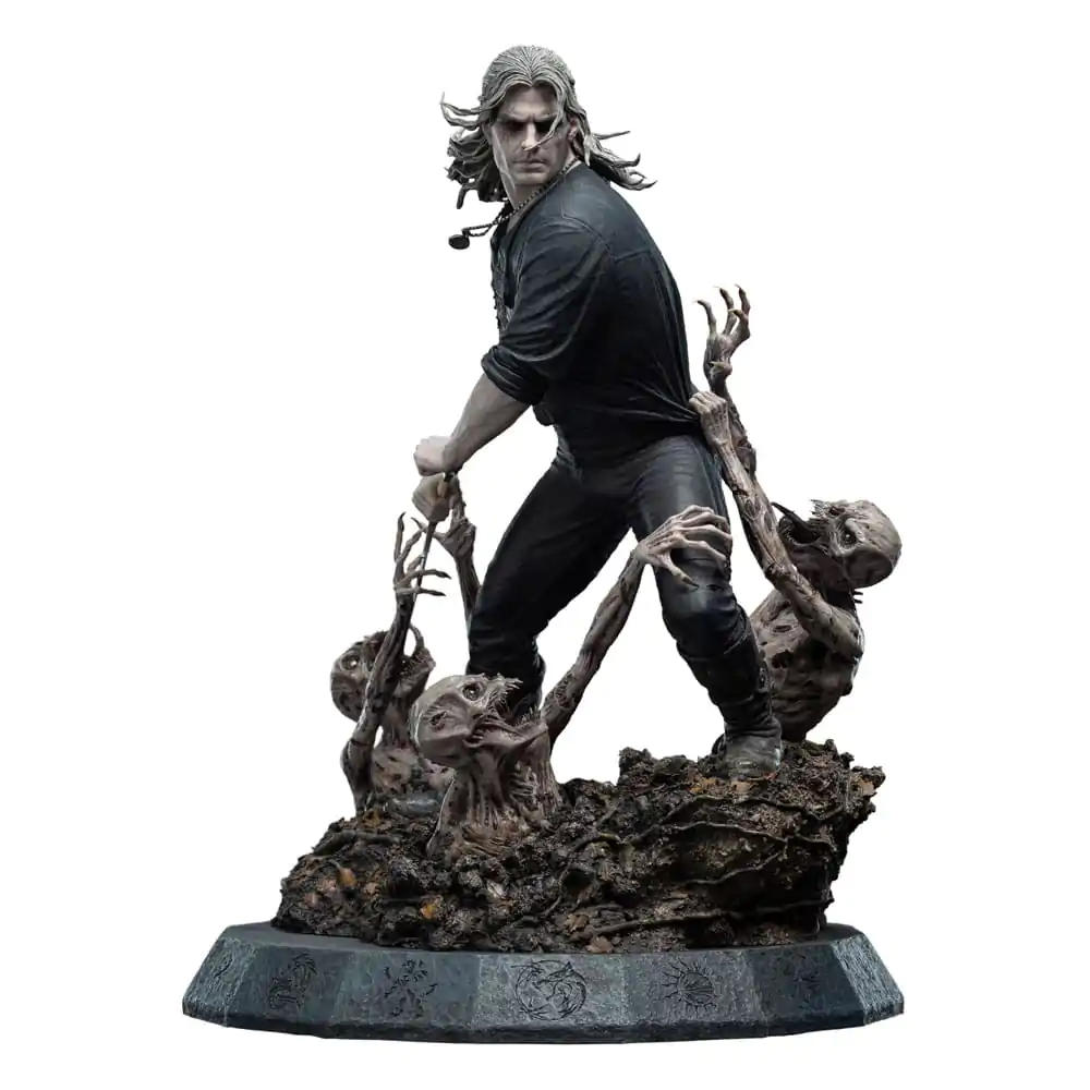 The Witcher Socha 1/4 Geralt Bílý Vlk 51 cm fotografii produktu