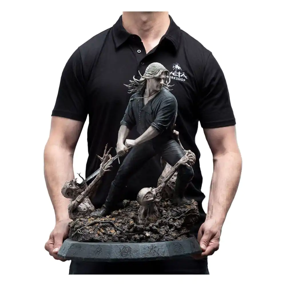 The Witcher Socha 1/4 Geralt Bílý Vlk 51 cm fotografii produktu