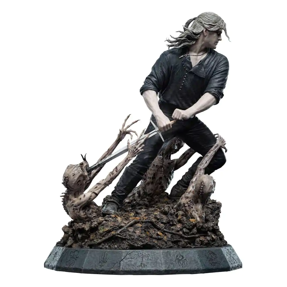 The Witcher Socha 1/4 Geralt Bílý Vlk 51 cm fotografii produktu