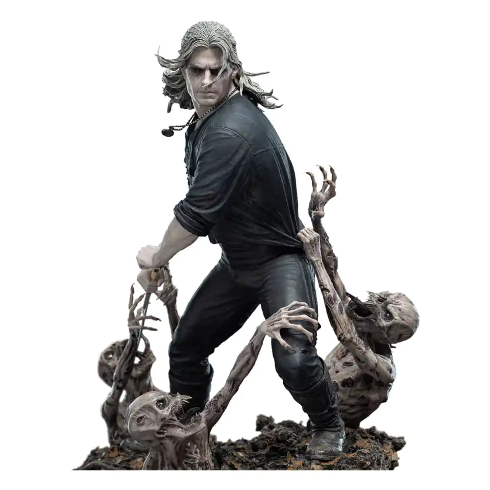The Witcher Socha 1/4 Geralt Bílý Vlk 51 cm fotografii produktu