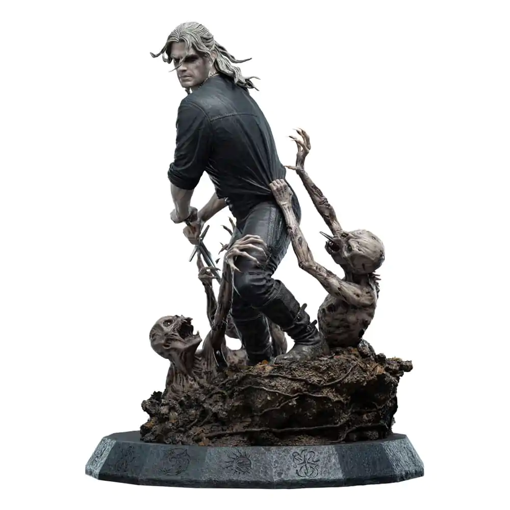 The Witcher Socha 1/4 Geralt Bílý Vlk 51 cm fotografii produktu