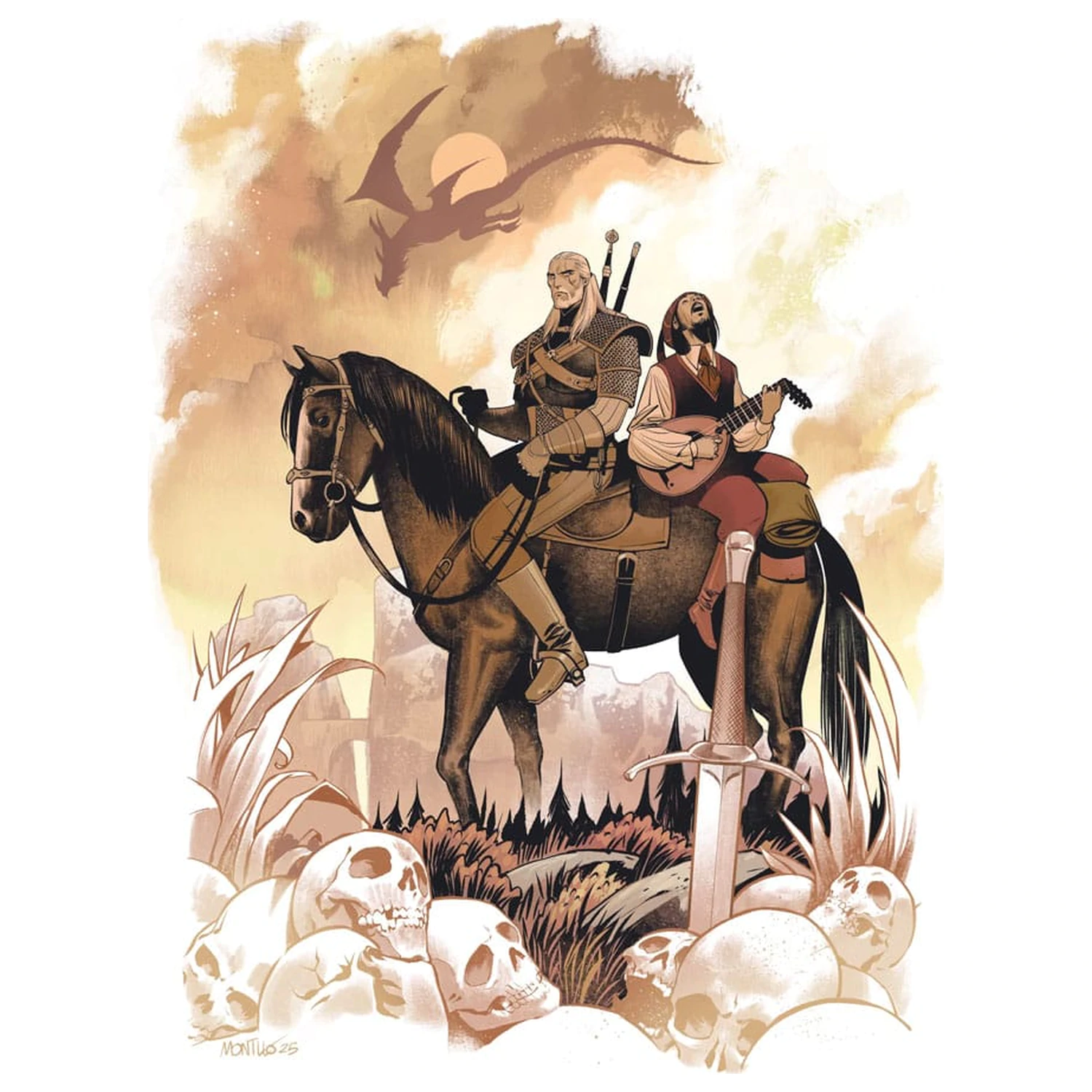 The Witcher Puzzles 10-Pack 10th Anniversary Kolekce Puzzle (500 dílků) fotografii produktu