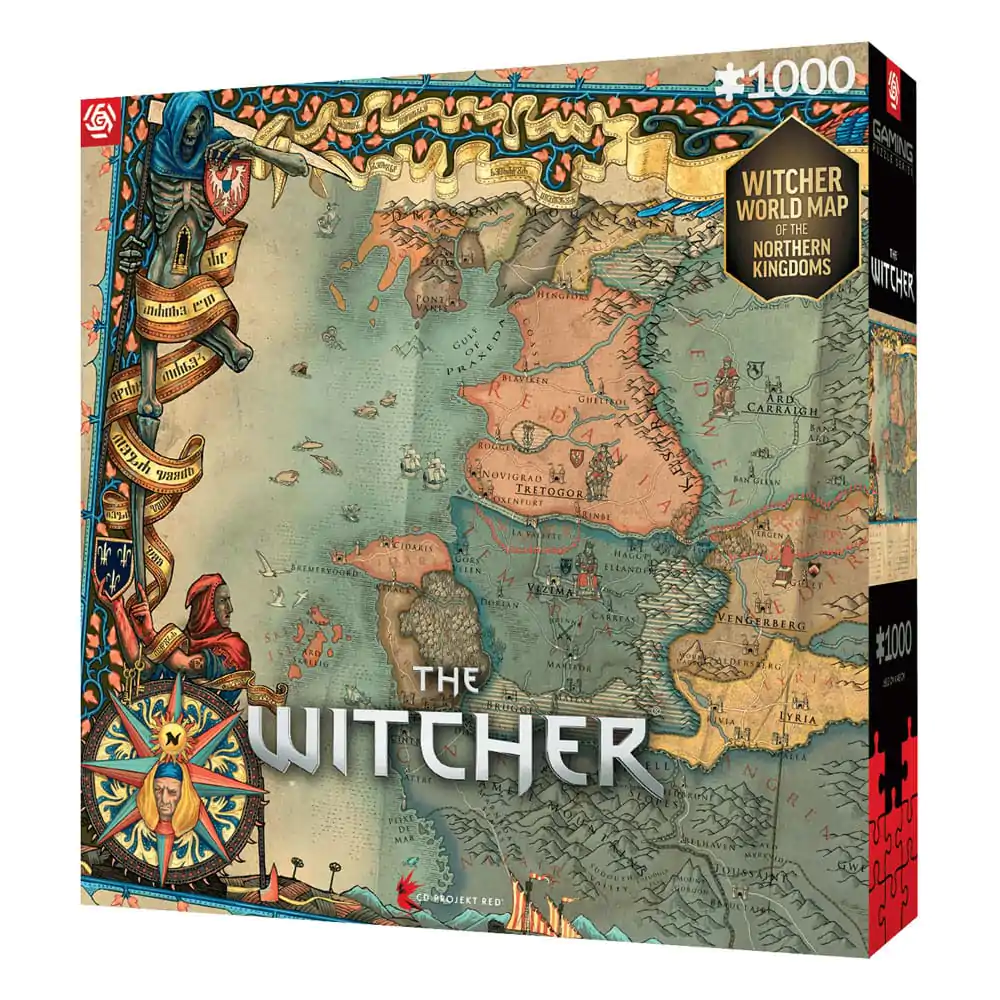 The Witcher 3 Herní puzzle Severní království (1000 dílků) fotografii produktu