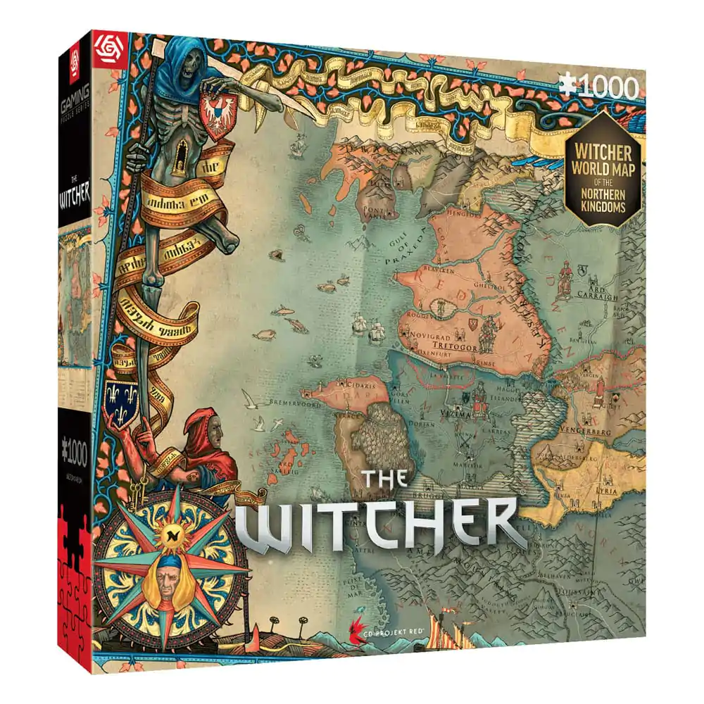 The Witcher 3 Herní puzzle Severní království (1000 dílků) fotografii produktu