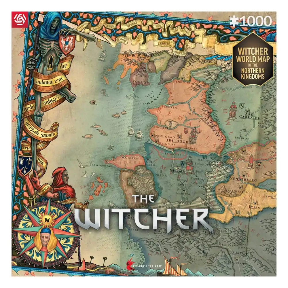 The Witcher 3 Herní puzzle Severní království (1000 dílků) fotografii produktu