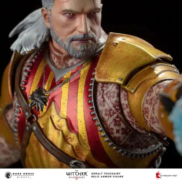 The Witcher 3 PVC Soška Geralt Toussaint Relic Armor 20 cm fotografii produktu