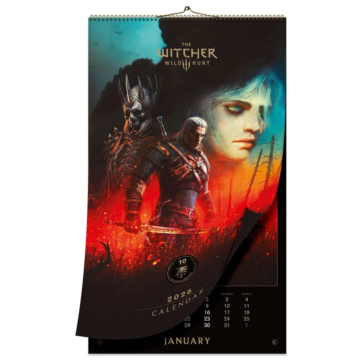 The Witcher 3: Wild Hunt Kalendář 2026 10th Anniversary fotografii produktu