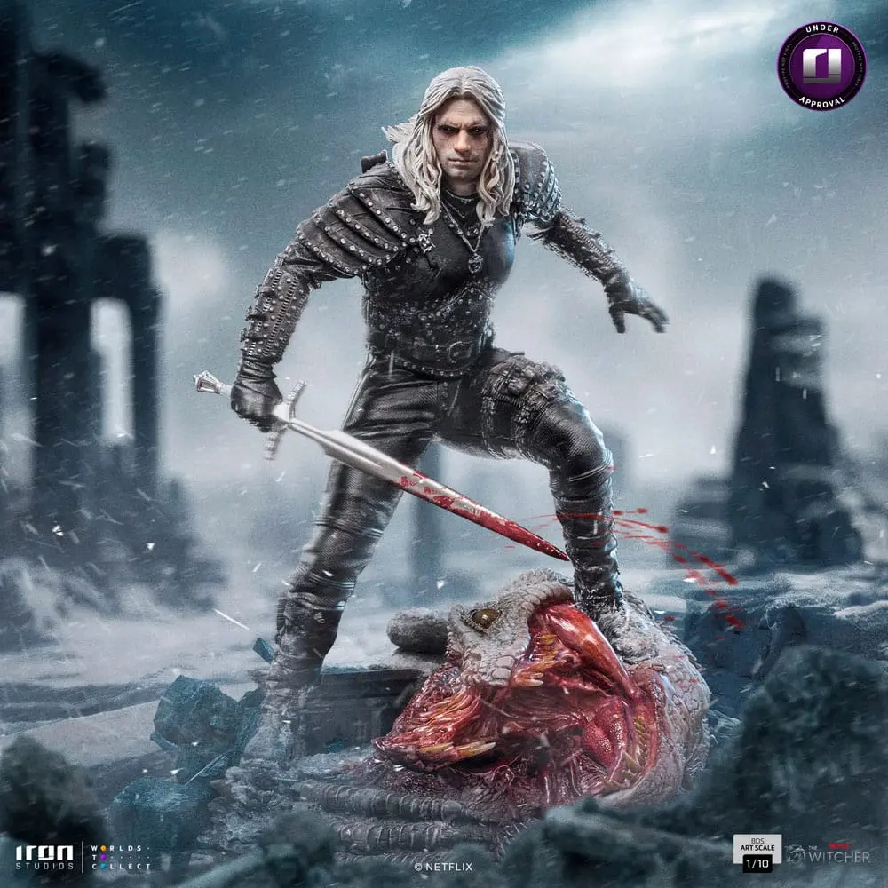 The Witcher BDS Art Scale Statue 1/10 Geralt of Riva 33 cm Socha fotografii produktu