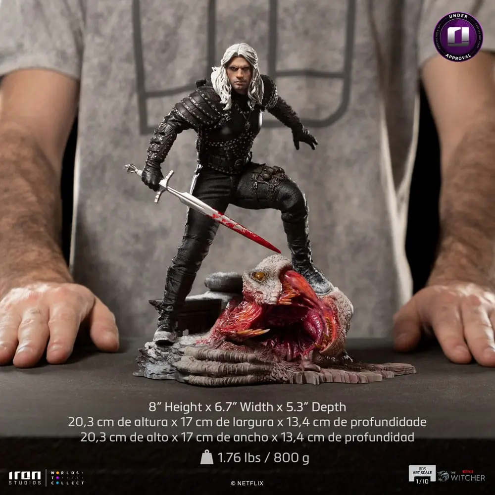 The Witcher BDS Art Scale Statue 1/10 Geralt of Riva 33 cm Socha fotografii produktu