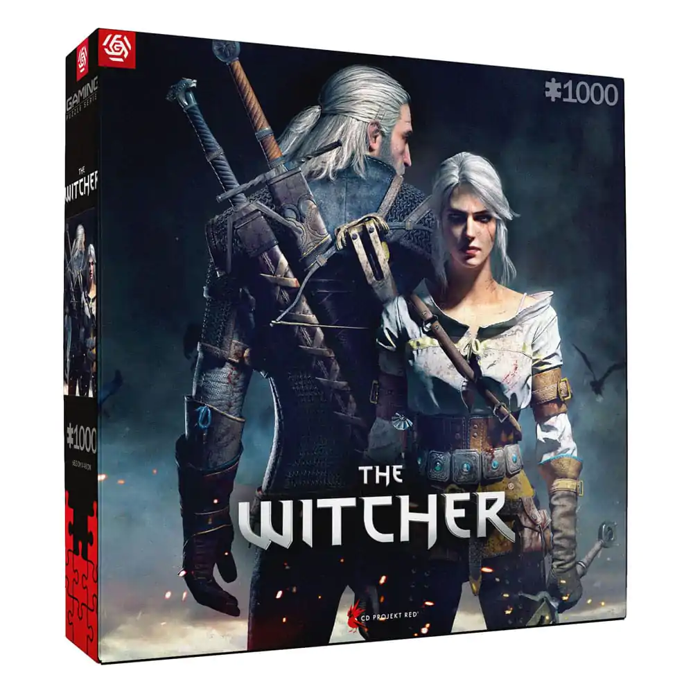 Herní puzzle Zaklínač Geralt & Ciri (1000 dílků) fotografii produktu