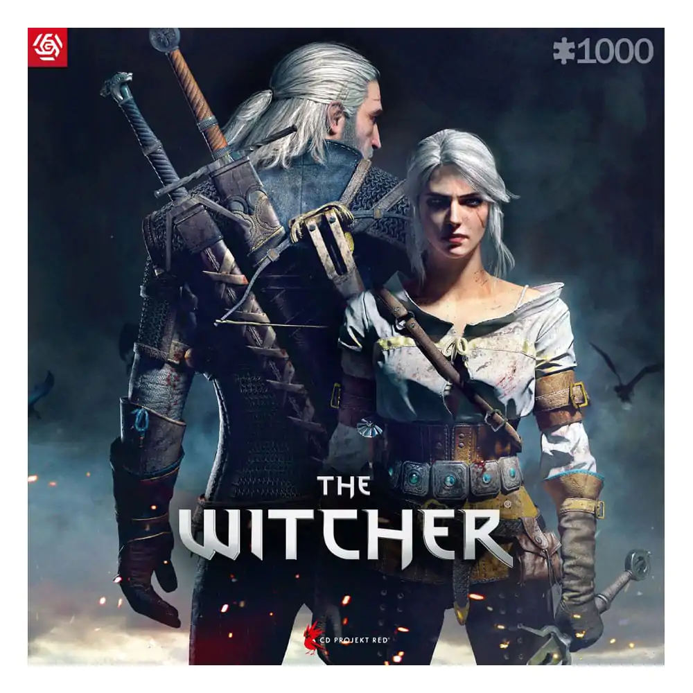 Herní puzzle Zaklínač Geralt & Ciri (1000 dílků) fotografii produktu