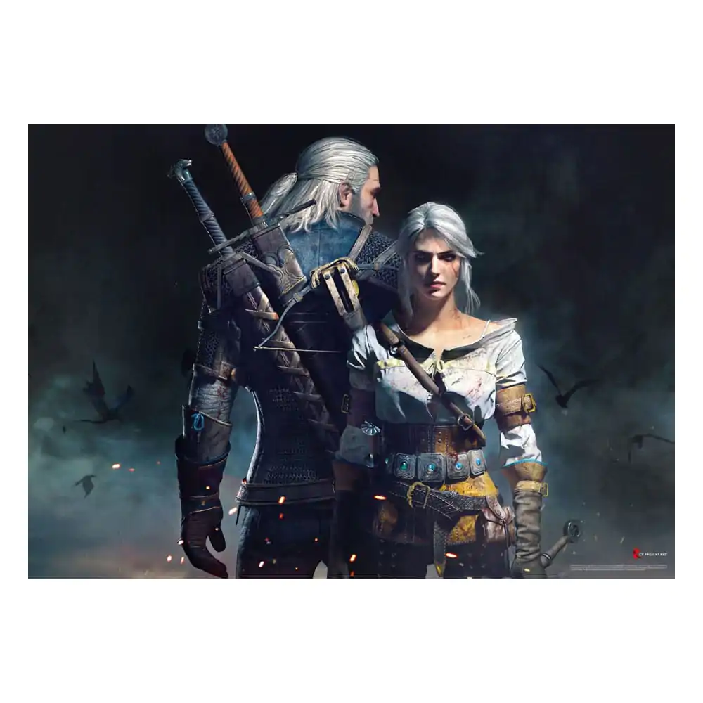 Herní puzzle Zaklínač Geralt & Ciri (1000 dílků) fotografii produktu