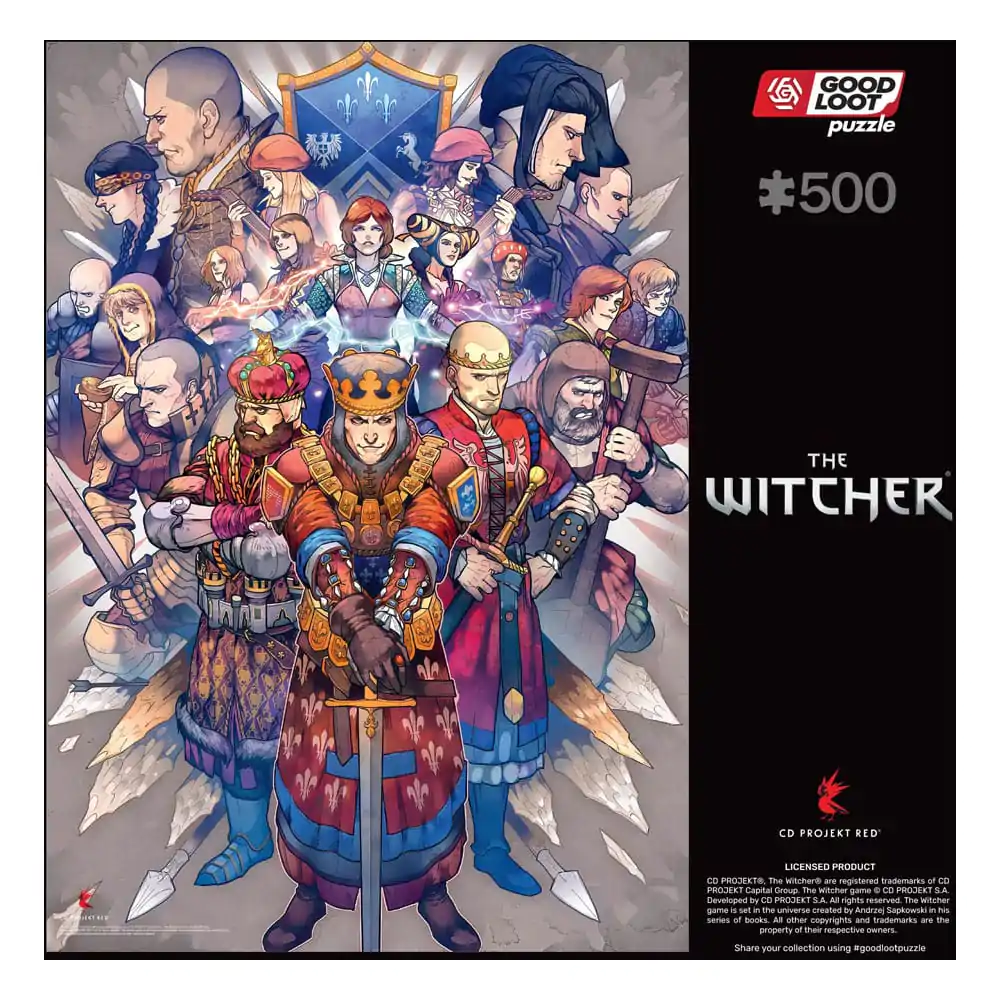 The Witcher Gaming Puzzle Northern Realms (500 dílků) fotografii produktu