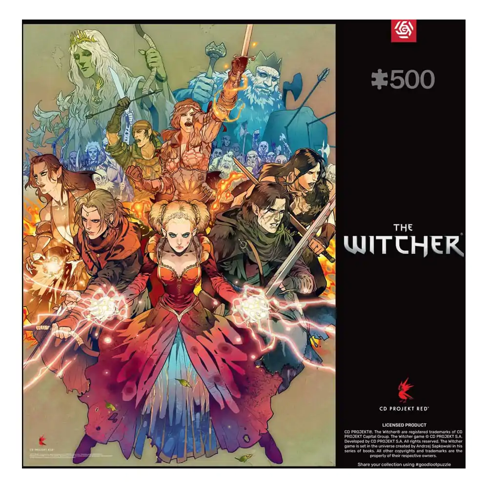 The Witcher herní puzzle Scoia'tael (500 dílků) fotografii produktu