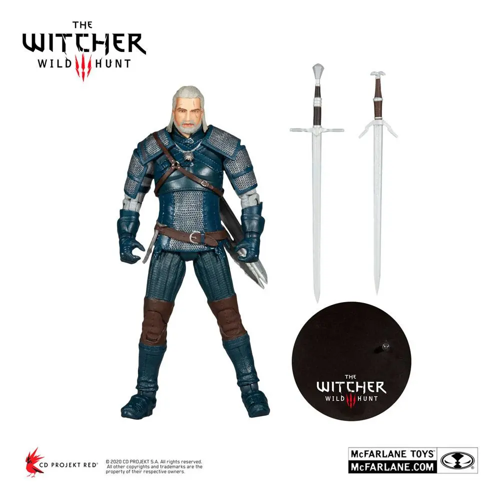 The Witcher Action Figure Geralt of Rivia (Viper Armor: Teal Dye) 18 cm akční figurka fotografii produktu
