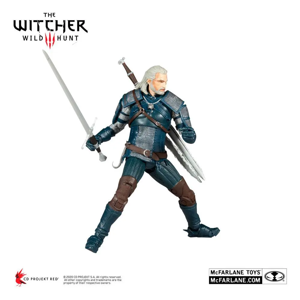 The Witcher Action Figure Geralt of Rivia (Viper Armor: Teal Dye) 18 cm akční figurka fotografii produktu