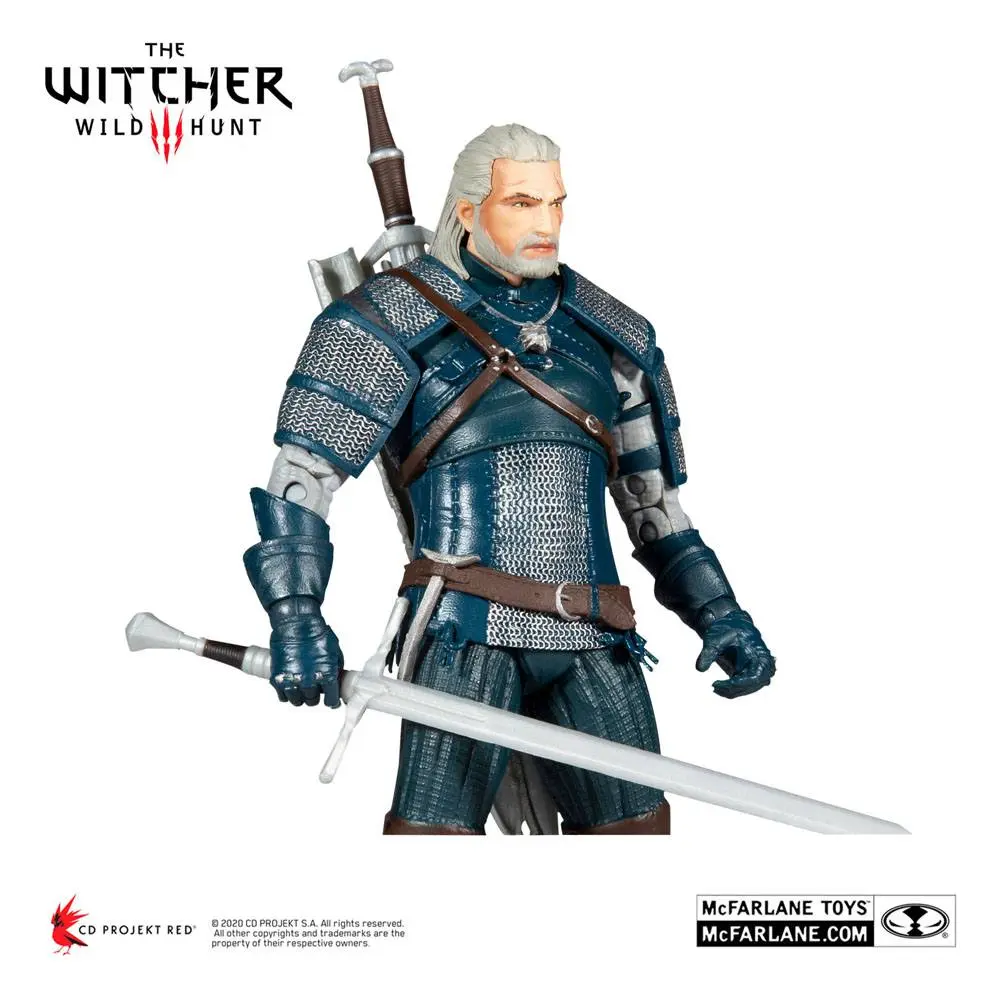 The Witcher Action Figure Geralt of Rivia (Viper Armor: Teal Dye) 18 cm akční figurka fotografii produktu