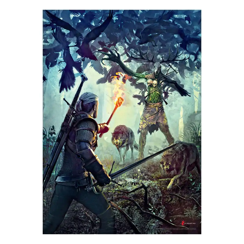 The Witcher Prémiové Puzzle Leshen (1000 dílků) fotografii produktu