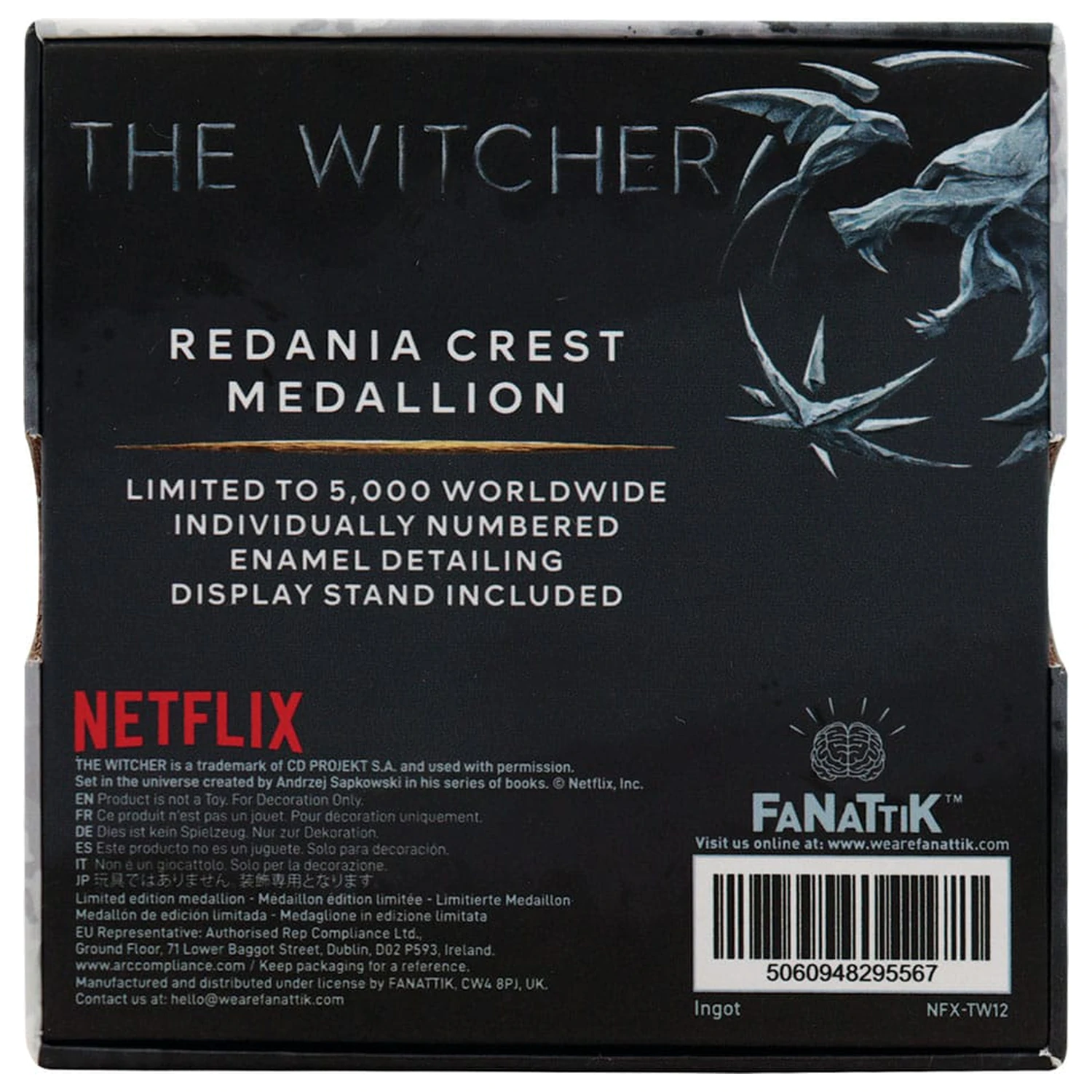The Witcher Medallion Redania Crest Limitovaná edice fotografii produktu