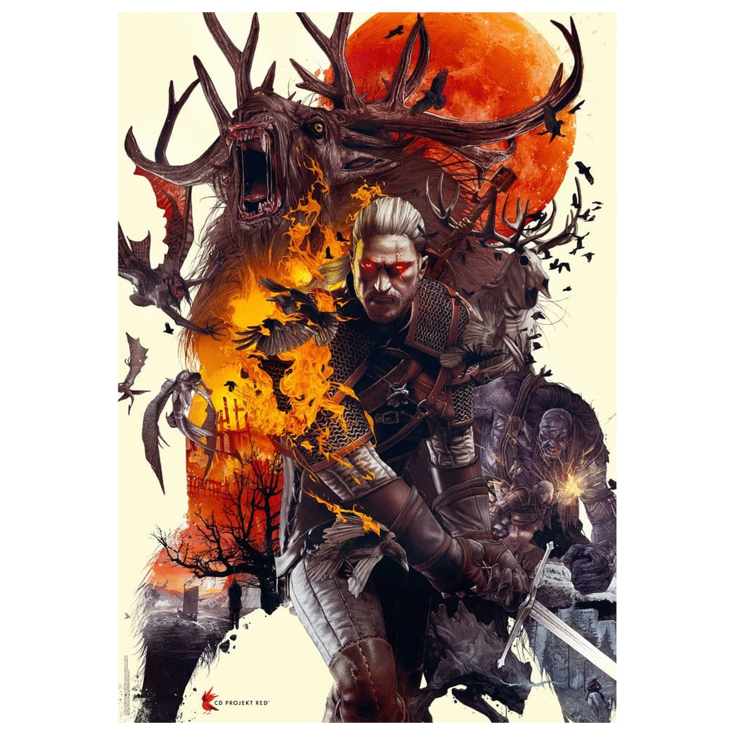 The Witcher Puzzle Monstra (1000 dílků) fotografii produktu