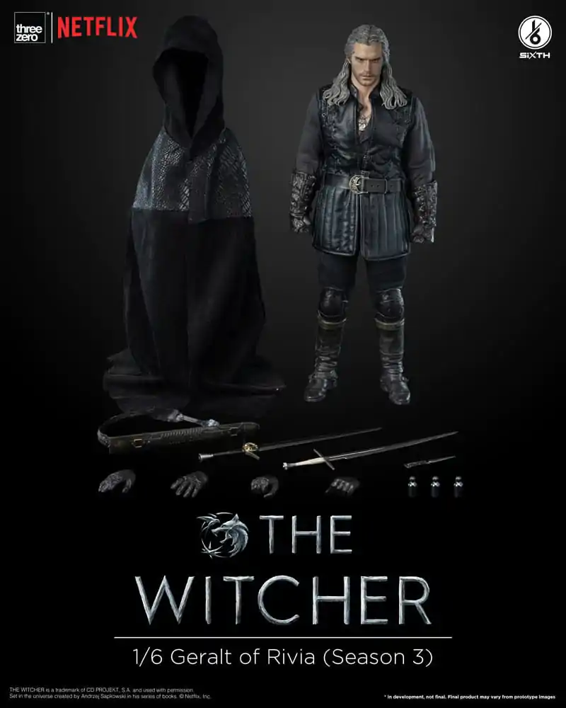 Akční figurka Zaklínač Sezóna 3 1/6 Geralt z Rivie 31 cm fotografii produktu